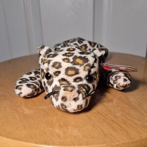 Ty Freckles The Leopard Beanie Baby Cat Plushie 1996 Vintage